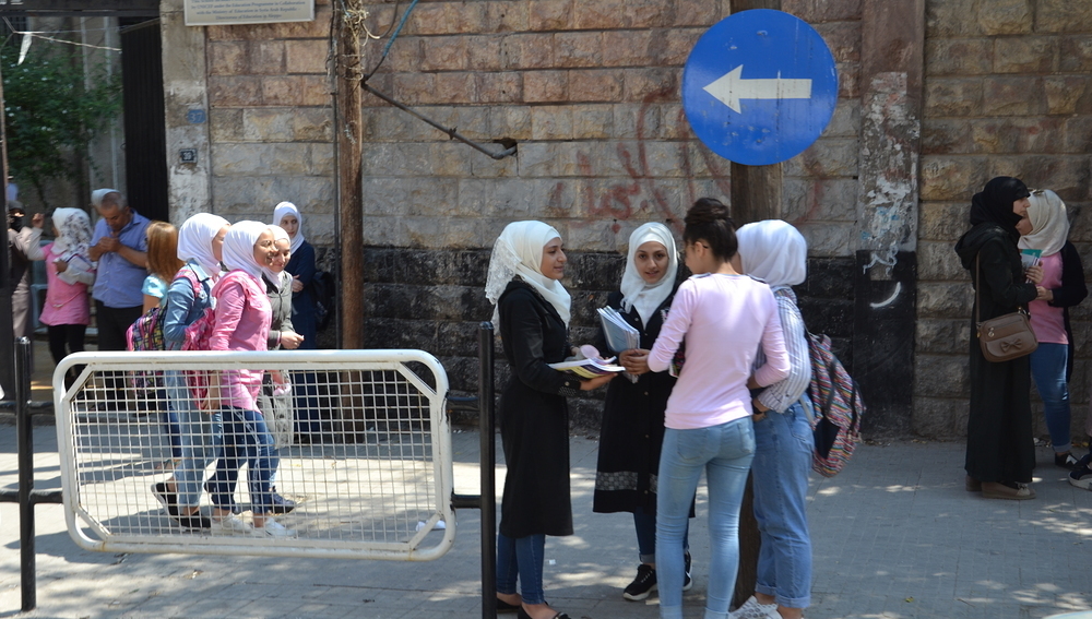Straßenszene in einer syrischen Schule